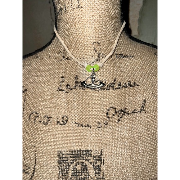 Alien on a Trip Choker Necklace with Glow in the Dark Beads - Picture 7 of 14